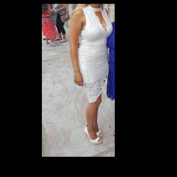 White Lace Dress - Picture 9 of 10